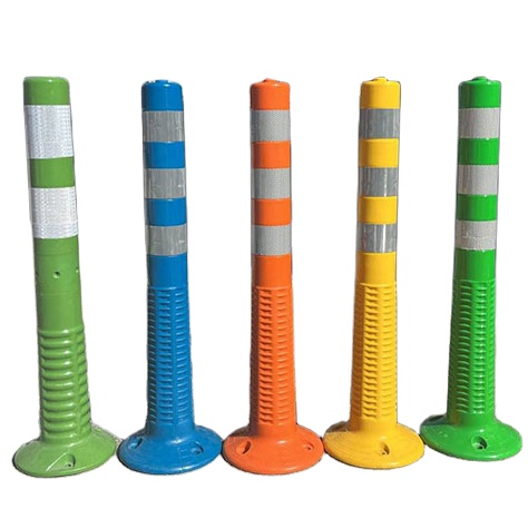 75cm 야외 도로 안전 경고 내구성 PU 플라스틱 교통 경고 포스트 13