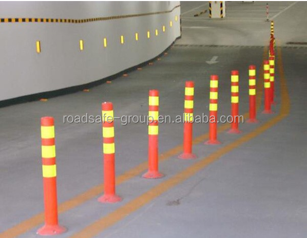 75cm 야외 도로 안전 경고 내구성 PU 플라스틱 교통 경고 포스트 17