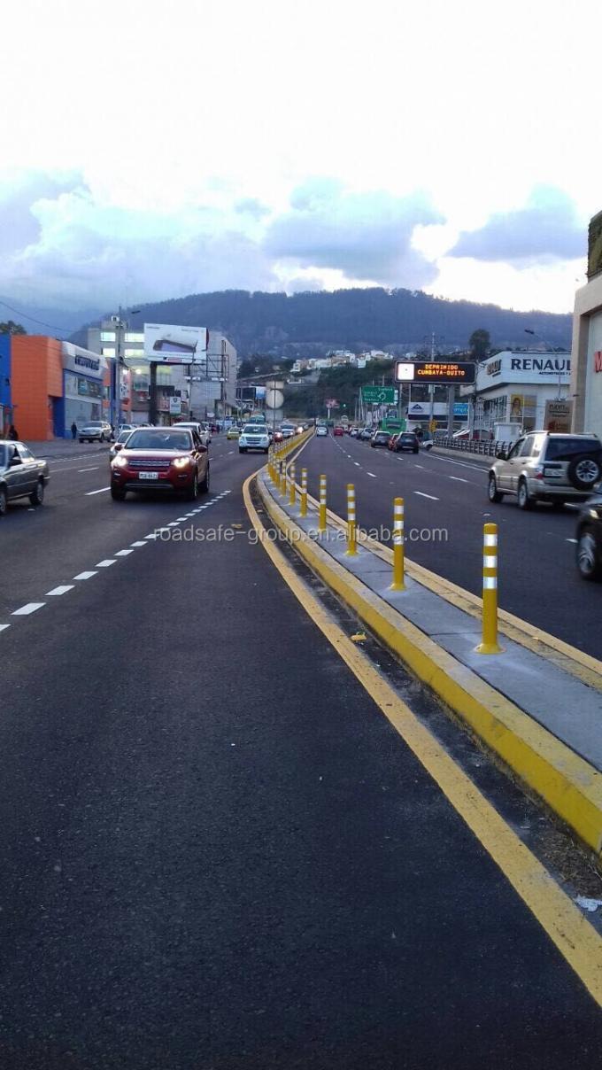 75cm 야외 도로 안전 경고 내구성 PU 플라스틱 교통 경고 포스트 18