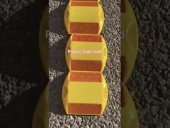 플라스틱 도로 스터드 여러 종류, 사각형, 저렴한 검정색