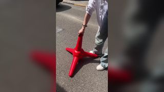 도로 안전을 위한 60cm PVC 트래픽 콘
